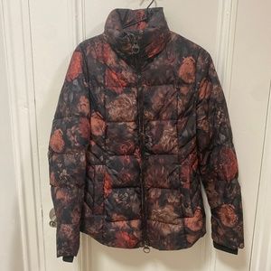 Athleta Downtown Parka floral print XS